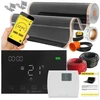 Devi Rinkinys IR Sidabrinis 160W 14m²,szer.100cm + Gemini Juodas (5904890247611)