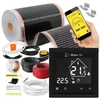 Devi IR Sidabrinis 160 W 1 m² rinkinys, plotis 50 cm + Libra Juodas (5904890244627)