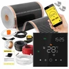 Devi Rinkinys IR Sidabrinis 160W 22m²,szer.50cm +Leo Juodas (5904890245235)