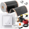 Devi Rinkinys IR Sidabrinis 160W 22m²,szer.50cm +Aries LCD (5905910410916)