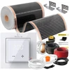 Devi Rinkinys IR Sidabrinis 160W 2,5m²,szer.50cm +Aries LCD (5905910410756)