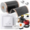 Devi Rinkinys IR sidabrinis 160W 3,5m²,szer.50cm +Aries LCD (5905910410701)