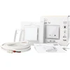 Devi Rinkinys IR Sidabrinis 160W 4m²,szer.50cm +Aries LCD (5905910410787)