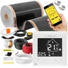 Devi Rinkinys IR Sidabrinis 160W 4m²,szer.50cm +Libra Baltas (5904890244467)
