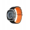 Devia apyrankė Deluxe Sport6 skirta Apple Watch 38mm/ 40mm/ 41mm juodos spalvos oranžinės spalvos