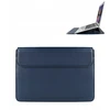 Devia nešiojamo kompiuterio / MacBook dėklas Ultra-Thin 15,4'' atsparus vandeniui PU leather mėlynos spalvos