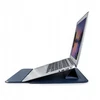 Devia nešiojamo kompiuterio / MacBook dėklas Ultra-Thin 15,4'' atsparus vandeniui PU leather mėlynos spalvos