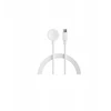 Devia belaidis įkroviklis Kintone USB-C 1,0 m baltos spalvos skirtas Apple Watch