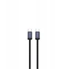 Devia kabelis Gracious EC646 PD USB-C - USB-C 1,0 m 60W 3A juodos spalvos