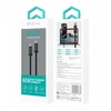 Devia kabelis Gracious EC646 PD USB-C - USB-C 1,0 m 60W 3A juodos spalvos