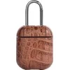 Dėklas Devia Devia Lux Series Eco Leather Look magnetinis karabinas, skirtas Apple AirPods 1st Generation ausinėms