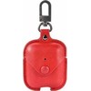 Dėklas Devia Lux Series Eco Leather Look magnetinis karabinas Apple AirPods 1st Generation ausinėms