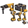 DEWALT Rinkinys COMBO 18V DCK1012P4T (DCD778, DCF787, DCH133, DCL040) 2x5,0Ah