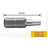 Dewalt Torx 25mm T20 sraigtiniai patarimai (DT7255- QZ)