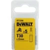 Dewalt antgaliai atsuktuvai torx torx antgaliams 25mm t30
