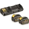 Priedų rinkinys DeWalt FlexVolt; 18 V; 54 V; 2x6,0 Ah akum. + pakrovėjas DCB132