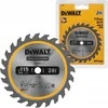Diskinis medienos pjūklas DEWALT 115 mm, 24T