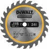 Diskinis medienos pjūklas DEWALT 115 mm, 24T