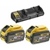 Dewalt DCB132 rinkinkys: 2x9,0 Ah akumuliatoriai + įkroviklis
