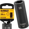 Dewalt nasadka 20mm 1/2c smūgio lizdas gylio