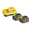 Dewalt XR Flexvolt įkroviklio rinkinys DCB118 + 2 DCB546 XR Flexvolt 6.0Ah (DCB118T2)