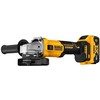 Kampinis šlifuoklis DeWalt DCG407M2T-QW; 125 mm; 18 V; 2x4,0 Ah akum.