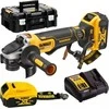 Dewalt 18 V XR kampinis šlifuoklis, 125 mm, paruoštas tvirtinimui prie virvelės