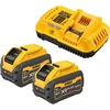 DeWalt DCB118XY2-QW akumuliatoriaus paleidimo rinkinys be juostelių, 216 Wh