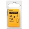 Dewalt antgaliai atsuktuvai torx torx antgaliams 25 mm t10
