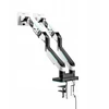 Laikiklis Diablo Chairs Diablo RGB X-Arm Dual 35″ Dual Monitorius Mount baltos spalvos ir juodos spalvos