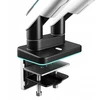 Laikiklis Diablo Chairs Diablo RGB X-Arm Dual 35″ Dual Monitorius Mount baltos spalvos ir juodos spalvos
