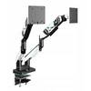 Laikiklis Diablo Chairs Diablo RGB X-Arm Dual 35″ Dual Monitorius Mount baltos spalvos ir juodos spalvos