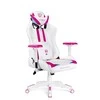 Diablo Chairs Diablo X-Ray 2.0 Normal Size Baltas-Rožinė ergonominė kėdė