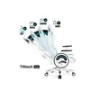 Žaidimų kėdė Diablo X-Horn 2.0 Gaming Chair Normal, Balta-juoda