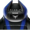 Diablo Chairs Diablo Diablo X-Horn galvos atramos pagalvė su asmeniniais siuvinėjimais, juoda ir mėlyna