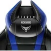 Diablo Chairs Diablo Diablo X-Horn galvos atramos pagalvė su asmeniniais siuvinėjimais, juoda ir mėlyna