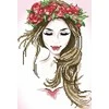 DIAMOND DOTZ Deimantinis siuvinėjimas Diamond Dotz Beauty vainike 36x49cm DD5032