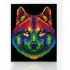 Diamond Dotz Deimantų taškai DEIMANTŲ TAŠKAI SUAUGUSIESIEMS FLOCKED NEON WOLF