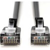 Digitus CAT 6A klasa Ea, F/FTP, skrętka patch, Cu, LSZH, AWG 32/7, ilgis: 0,3 m, juoda