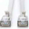 Digitus CAT 6A klasa Ea, F/FTP, skrętka patch, Cu, LSZH, AWG 32/7, ilgis: 0,5 m, pilka