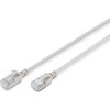 Digitus CAT 6A klasa Ea, F/FTP, skrętka patch, Cu, LSZH, AWG 32/7, ilgis: 0,5 m, pilka