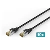 Digitus CAT 6A S-FTP lauko 10X1M Juodas (DK-1644-A-010-OD-10)