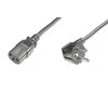 Assmann Electronic ASSMANN maitinimo laidas CEE 7/7 Typ-F 90° kampu - C13 M/F 2,5m H05VV-F3G1.0qmm bl