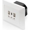 Digitus Skaitmenas | Lizdas su USB A ir USB-C prievadais, įmontuotas