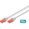 Digitus DIGITUS 10er CAT 6 U / UTP Patchkabel, 0.5m, žaidimas