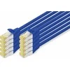 Digitus DIGITUS CAT 6A S / FTP Patchkabel, 10 Stück, 1m, blau