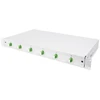 Digitus Digitus optinio pluošto sujungimų dėžutė – 1U – sukomplektuota – 6x LC APC DX – OS2