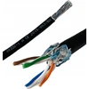 Digitus Professional Digitus DIGITUS lauko sauso montavimo kabelis, 7 kat., S/FTP, Fca, AWG 23/1, PE, 100m, juodas.