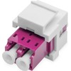 Digitus DIGITUS LWL Kupplung LC/LC Multimode-OM4 Dupl.Keystone-Modul