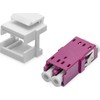 Digitus DIGITUS LWL Kupplung LC/LC Multimode-OM4 Dupl.Keystone-Modul